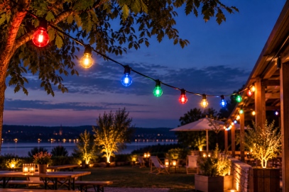 Bunte Lichterketten mieten im Hegau